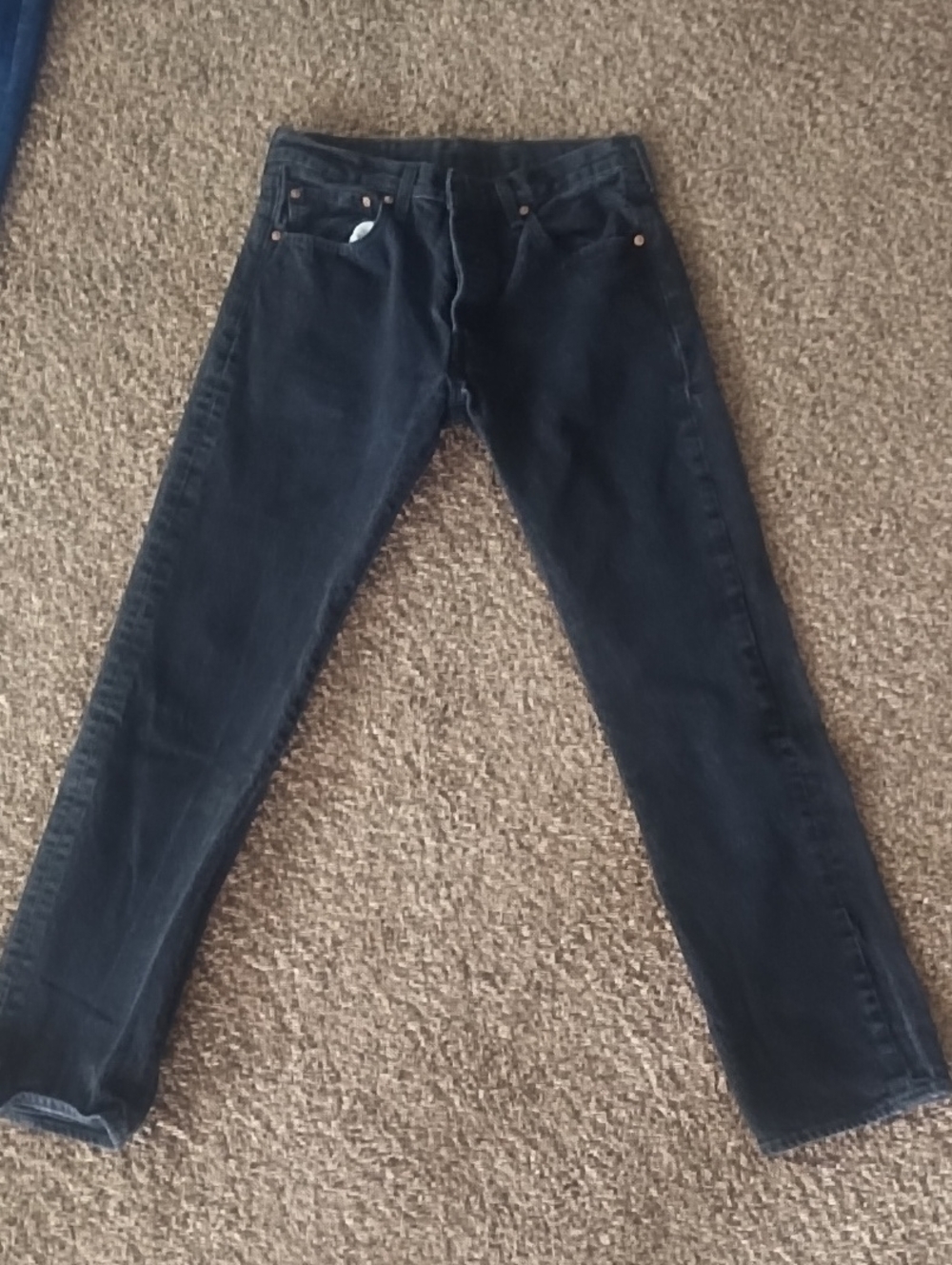 Men's Black Jeans 501 levi Strauss